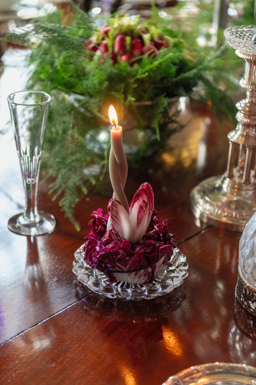 Image may contain Candle Candlestick Furniture Table Tabletop and Cup