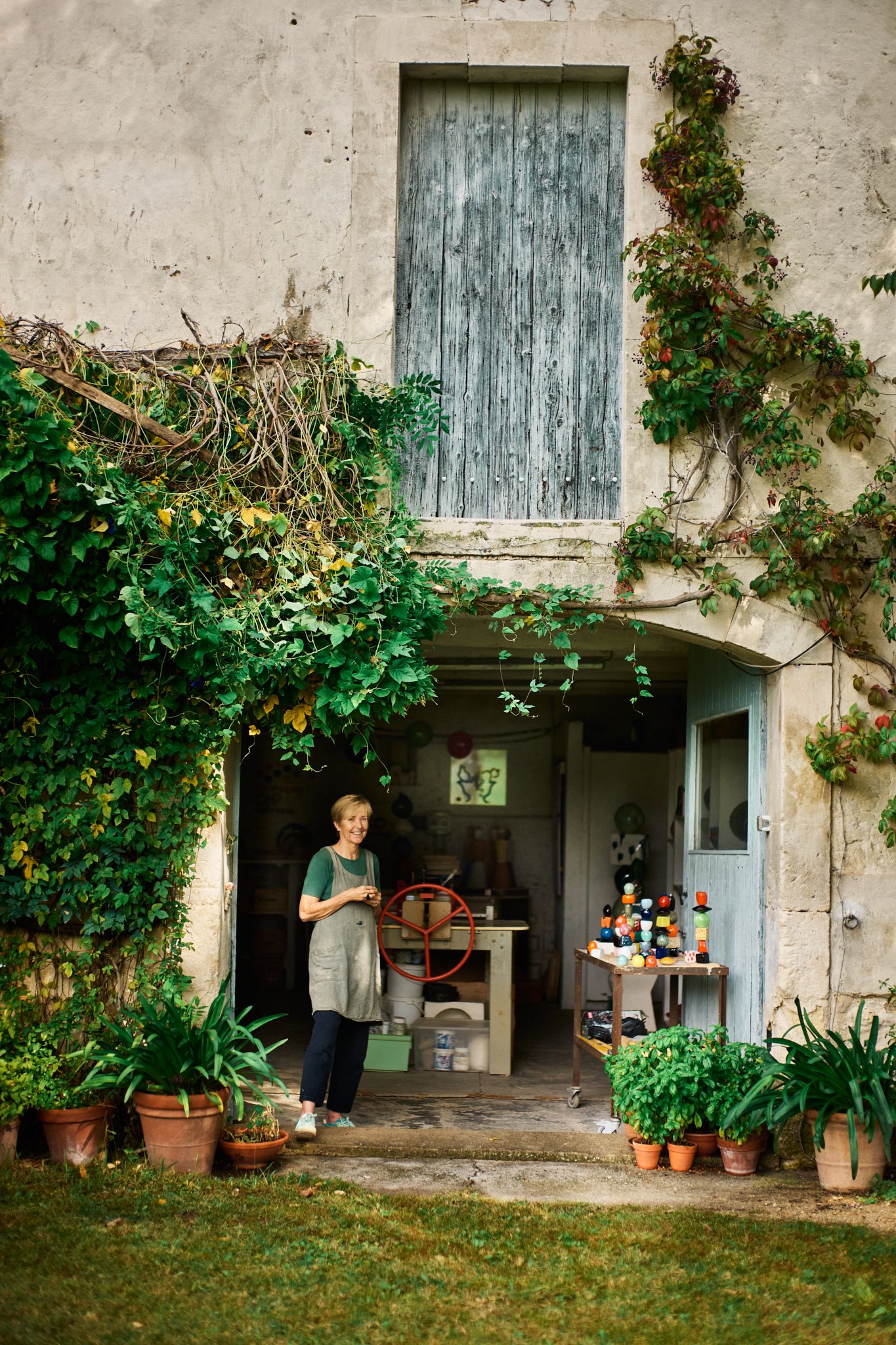 Image may contain Vigdís Finnbogadóttir Plant Potted Plant Jar Planter Pottery Vase Vine Person and Architecture