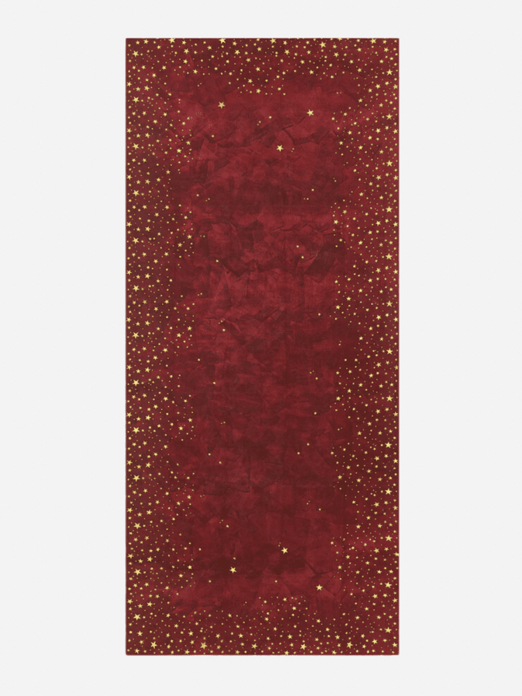 Image may contain: Home Decor, Rug, and Maroon