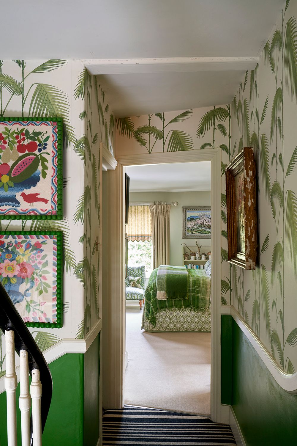 Image may contain Indoors Chair Furniture Art Painting Interior Design Architecture Building Foyer and Home Decor