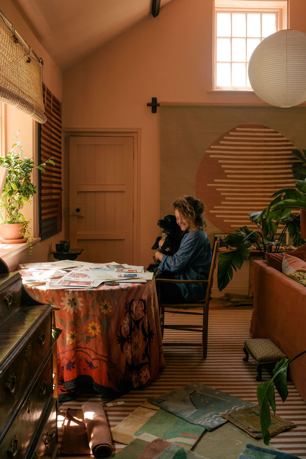 Image may contain Marisa Growaldt Desk Furniture Table Chair Architecture Building Dining Room and Dining Table