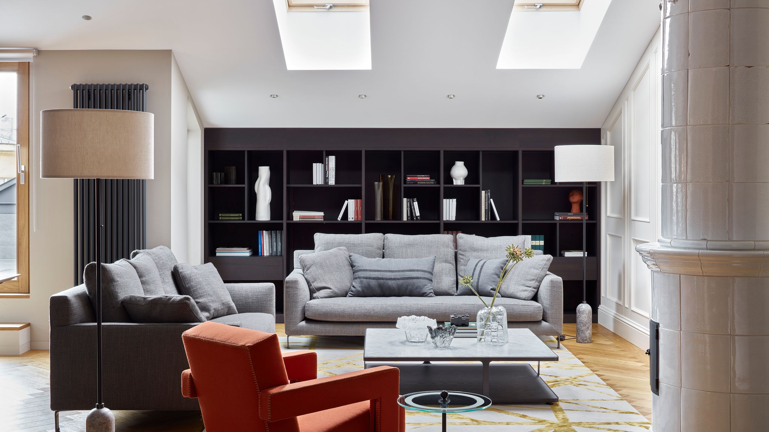 Image may contain: Home Decor, Architecture, Building, Furniture, Indoors, Living Room, Room, Couch, and Table