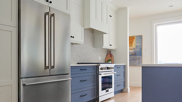 Image may contain: Appliance, Device, Electrical Device, Refrigerator, Indoors, Kitchen, and Interior Design