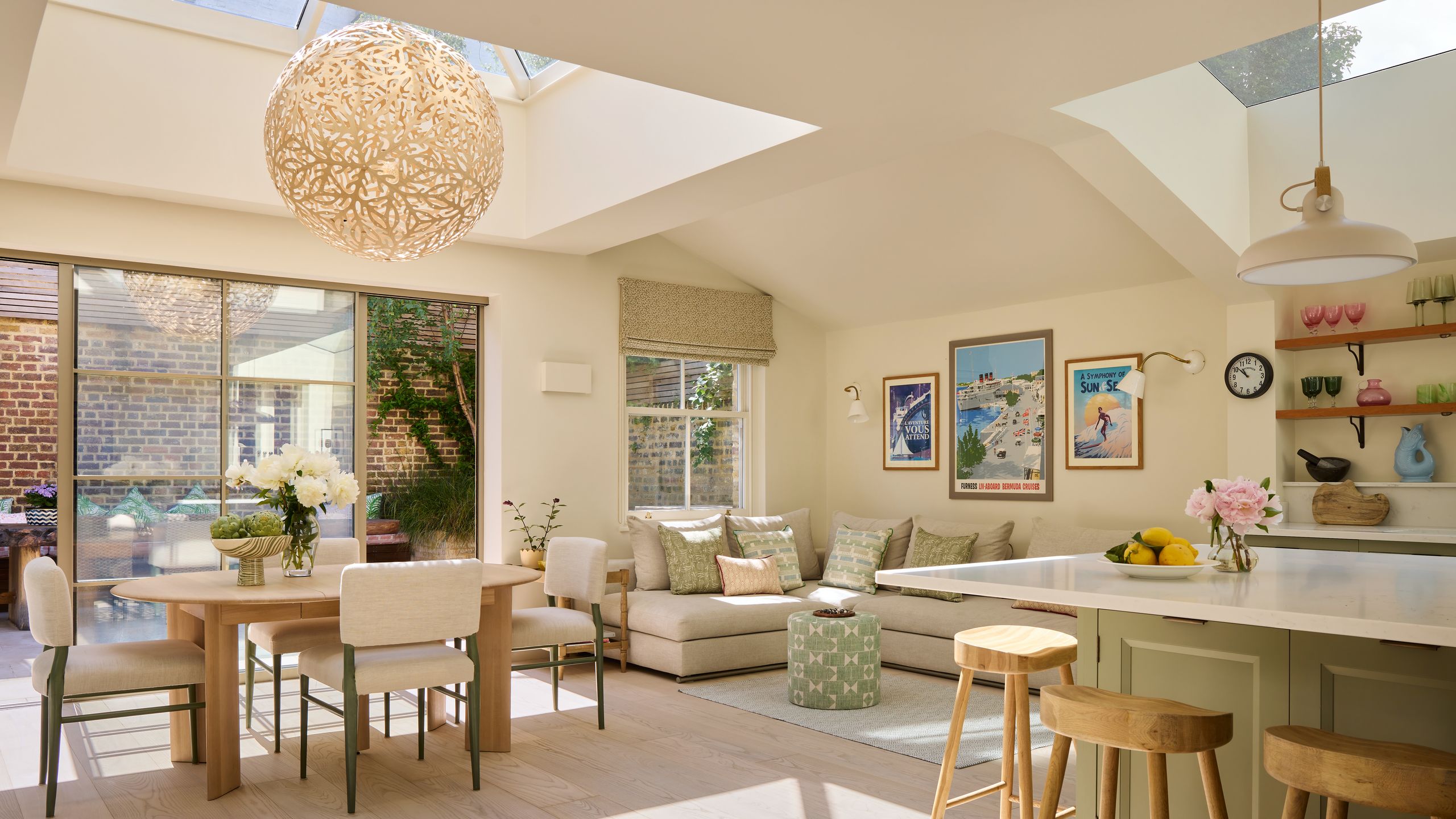 Image may contain: Architecture, Building, Dining Room, Dining Table, Furniture, Indoors, Room, Table, Home Decor, and Chair