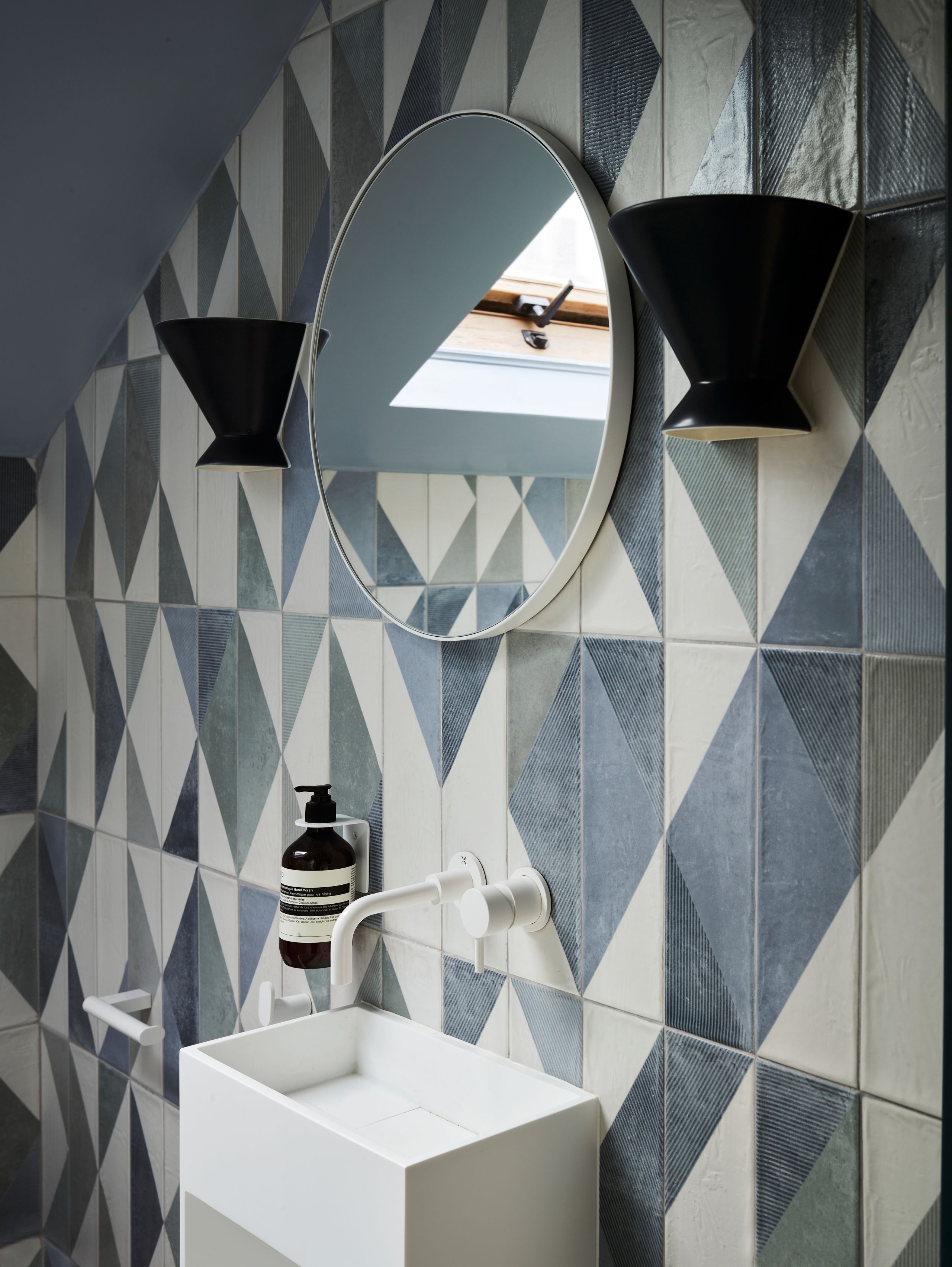 Image may contain: Basin, Indoors, Interior Design, Sink, and Sink Faucet