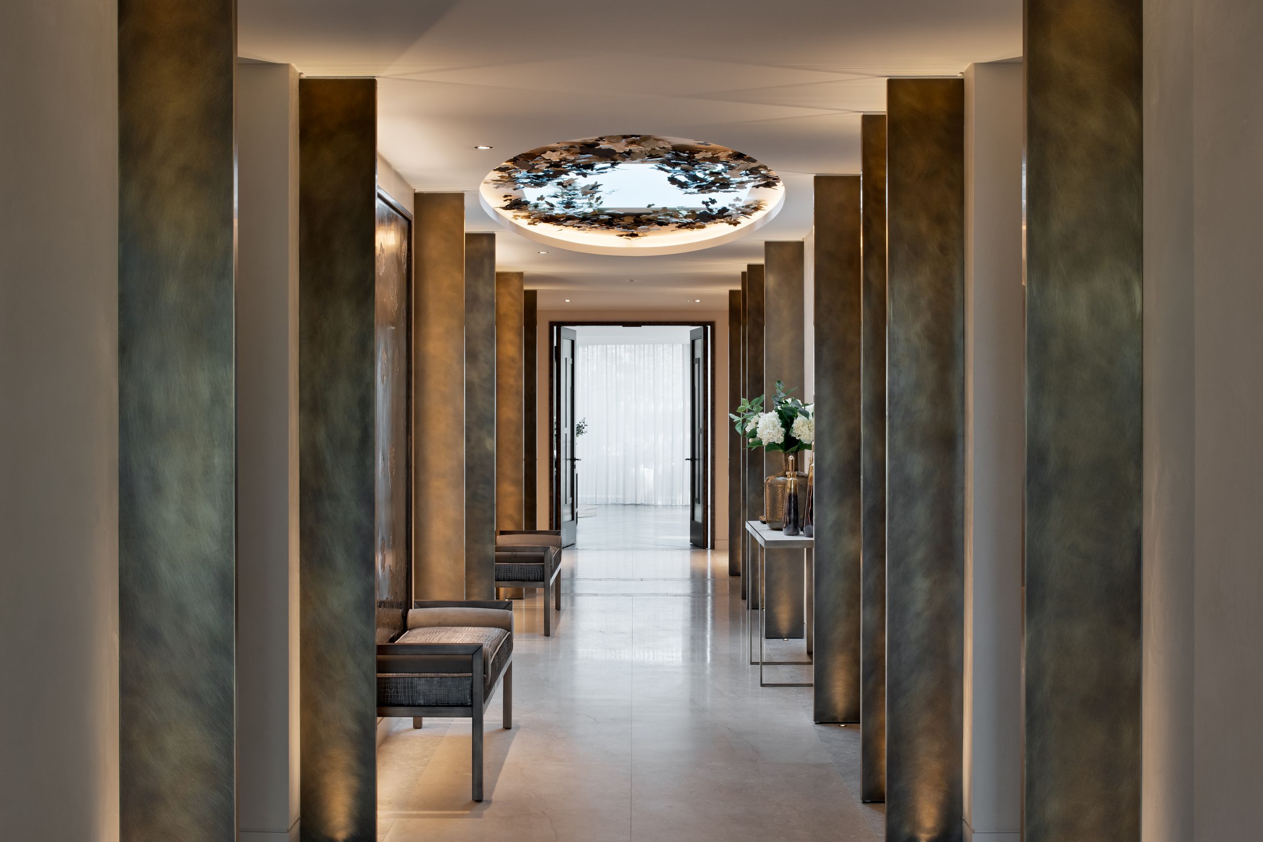 Image may contain: Indoors, Architecture, Building, Corridor, and Interior Design