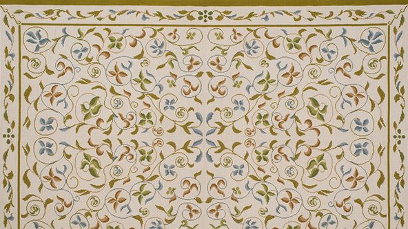 Image may contain: Home Decor, Rug, Pattern, Art, Floral Design, and Graphics