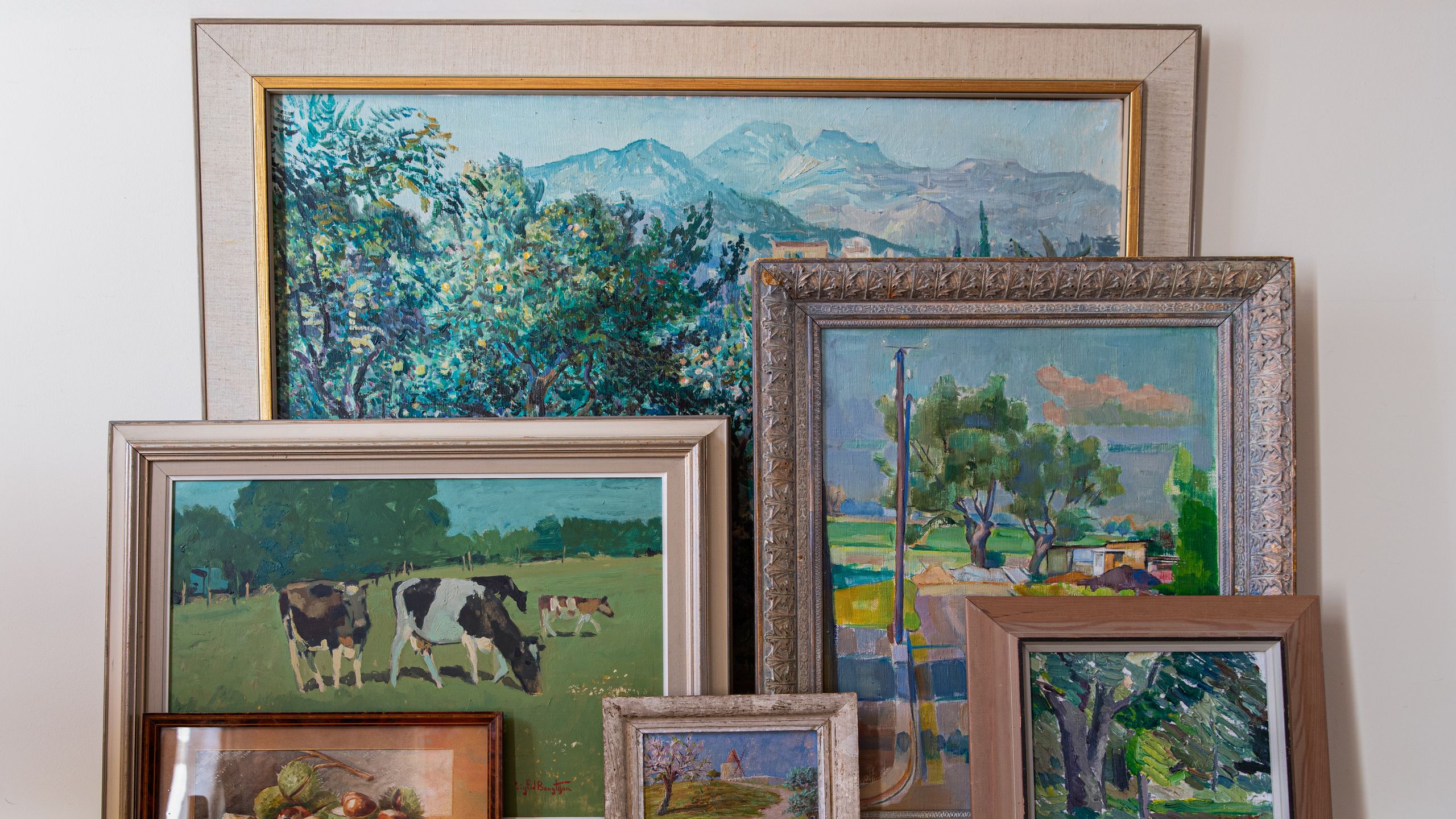 Image may contain: Art, Painting, Animal, Cattle, Cow, Livestock, and Mammal