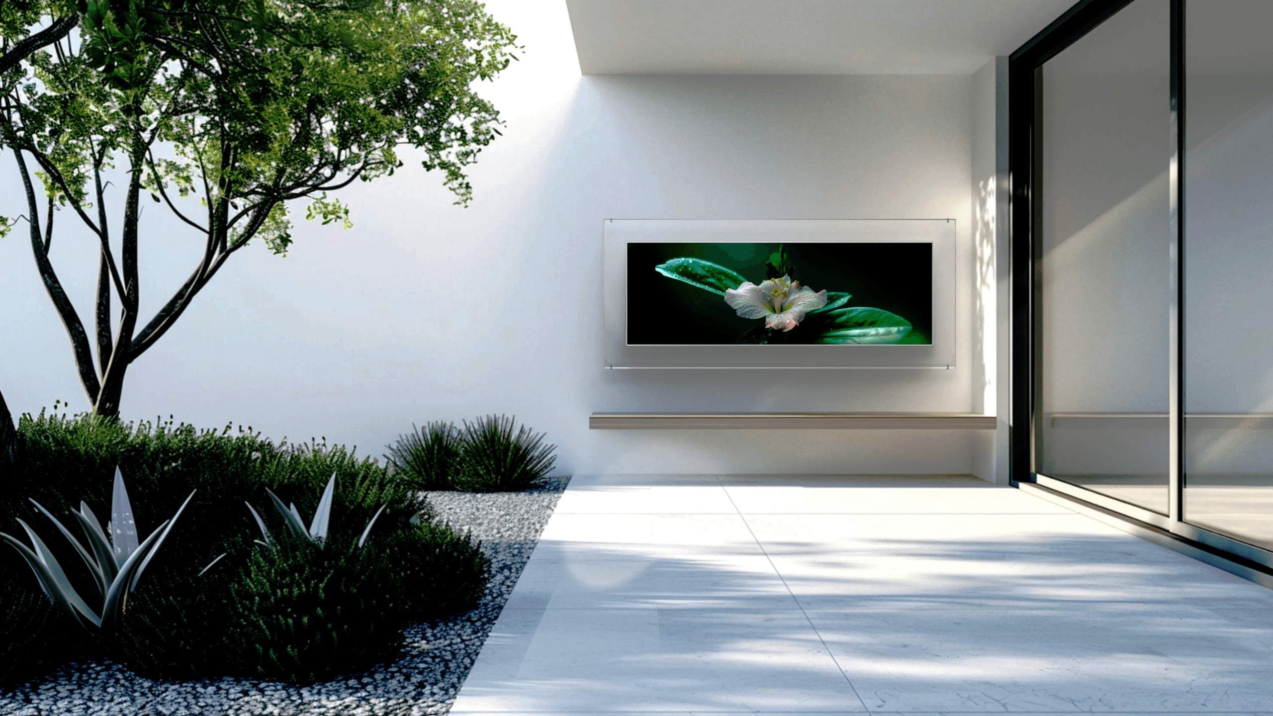 Image may contain: Electronics, Screen, Computer Hardware, Hardware, Monitor, Floor, Indoors, Interior Design, and TV