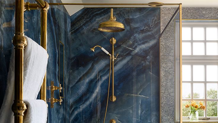 Image may contain: Indoors, Bathroom, Room, and Lamp