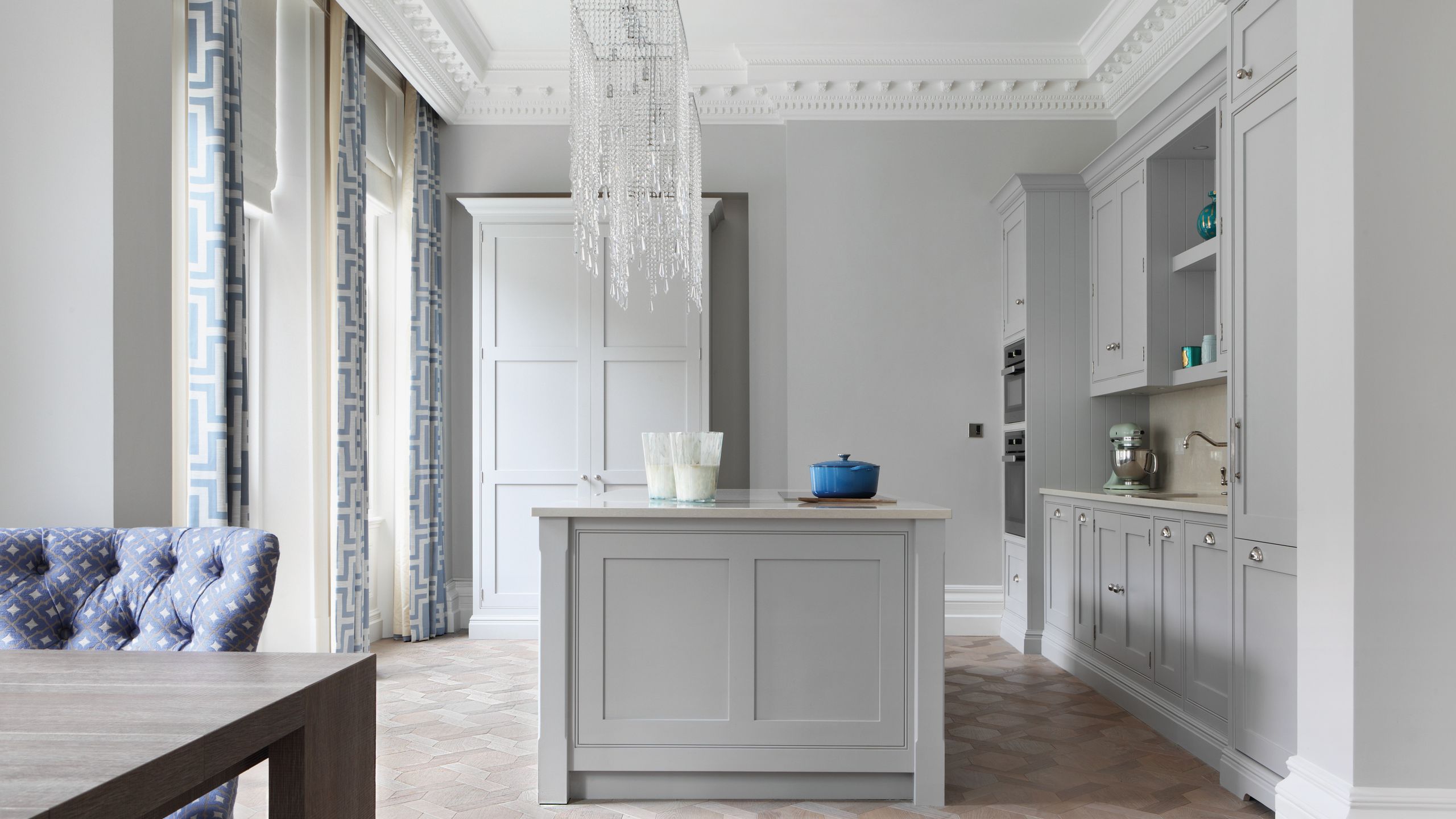 Image may contain: Indoors, Interior Design, Floor, Flooring, Chair, Furniture, Architecture, Building, and Dining Room