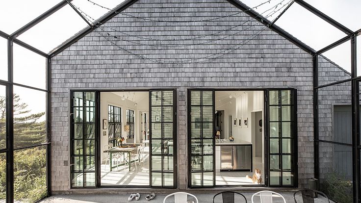 Image may contain: Door, Chair, Furniture, Plate, Clothing, Footwear, Shoe, Architecture, Building, Housing, and Indoors