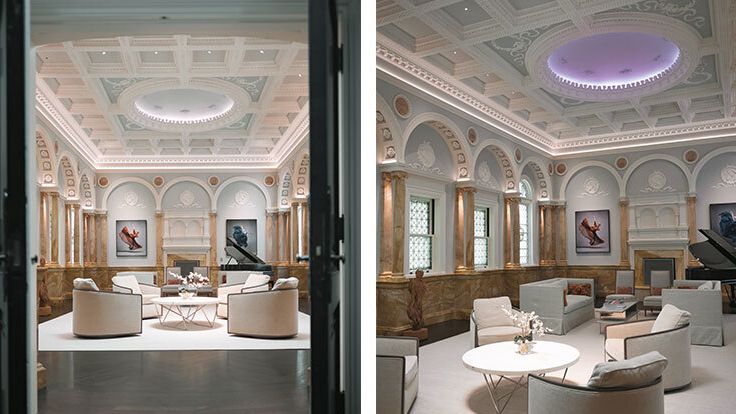 Image may contain: Indoors, Reception, Reception Room, Room, Waiting Room, Architecture, Building, Furniture, and Living Room