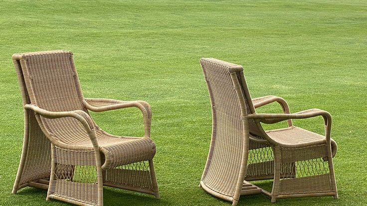 Image may contain: Grass, Plant, Furniture, Lawn, Chair, and Armchair