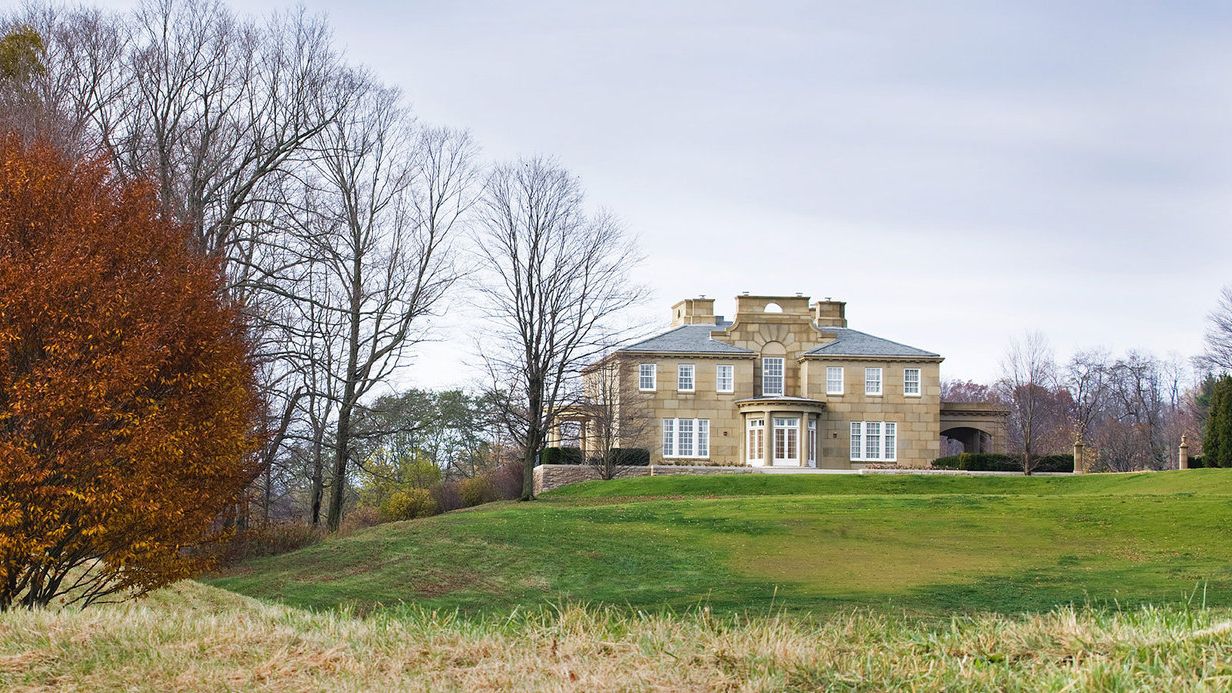 Image may contain: Architecture, Building, Housing, Grass, Plant, House, and Manor