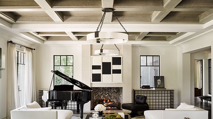 Image may contain: Keyboard, Musical Instrument, Piano, Architecture, Building, Furniture, Indoors, Living Room, and Room