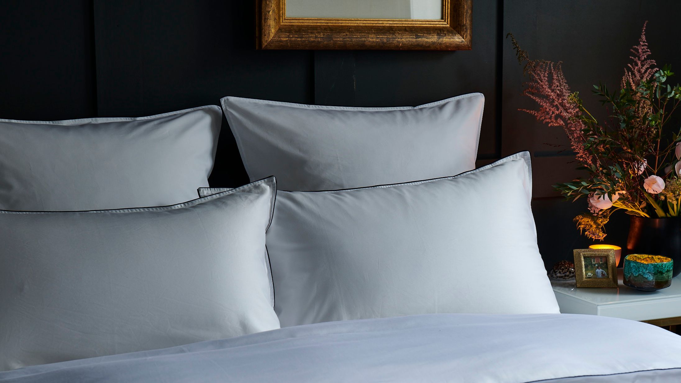 Image may contain: Cushion, Home Decor, Pillow, Bed, Furniture, Art, and Painting