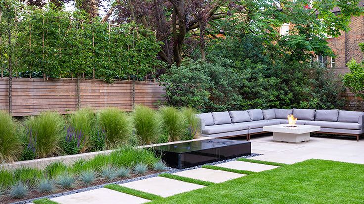 Image may contain: Backyard, Nature, Outdoors, Yard, Grass, Plant, Garden, Indoors, Interior Design, Lawn, and Couch