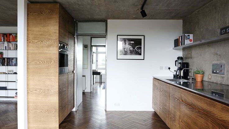 Image may contain: Indoors, Interior Design, Floor, Wood, Flooring, Plant, Hardwood, Art, Painting, Sink, and Sink Faucet