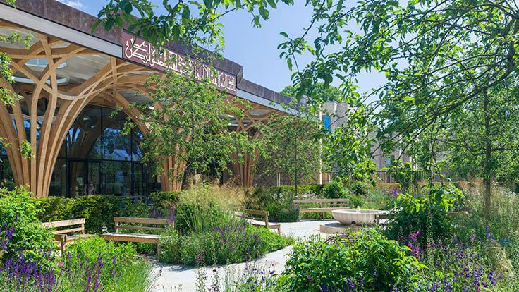 Image may contain: Garden, Nature, Outdoors, Architecture, Building, House, Housing, Villa, Herbal, Herbs, Plant, and Arbour