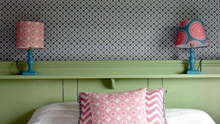 Image may contain: Cushion, Home Decor, Lamp, Pillow, Bed, Furniture, and Table Lamp