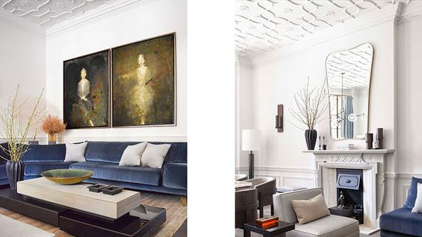 Image may contain: Architecture, Building, Furniture, Indoors, Living Room, Room, Couch, Table, and Home Decor