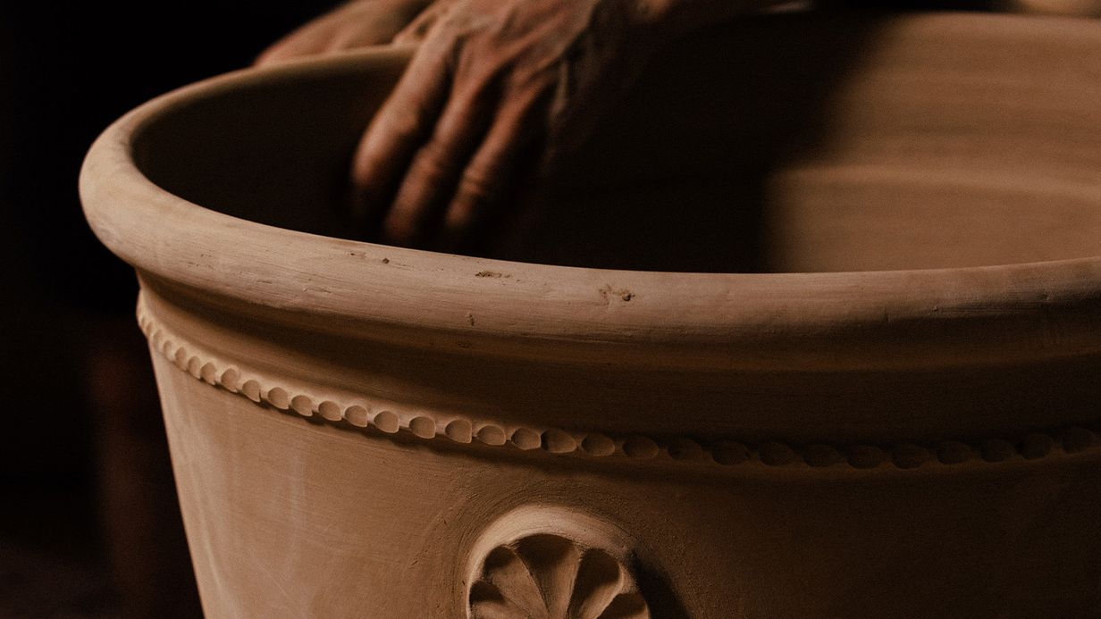 Image may contain: Cookware, Pot, Pottery, and Jar