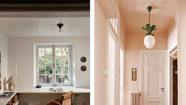 Image may contain: Book, Publication, Chair, Furniture, Lamp, Corner, Indoors, Interior Design, Art, Painting, and Window