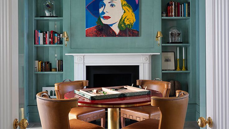 Image may contain: Architecture, Building, Dining Room, Dining Table, Furniture, Indoors, Room, Table, and Interior Design