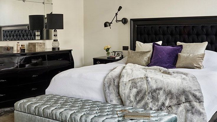 Image may contain: Furniture, Lamp, Bed, Art, Painting, Car, Transportation, Vehicle, Electronics, Speaker, and Box