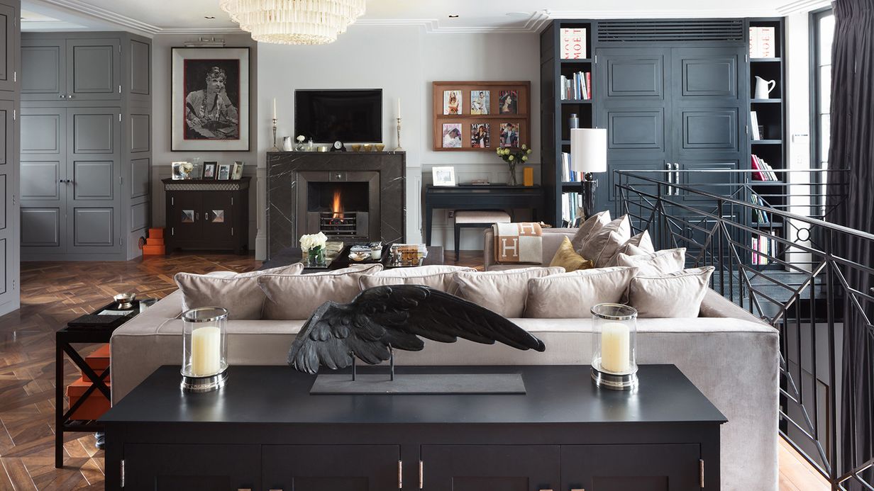 Image may contain: Architecture, Building, Furniture, Indoors, Living Room, Room, Home Decor, Interior Design, and Couch