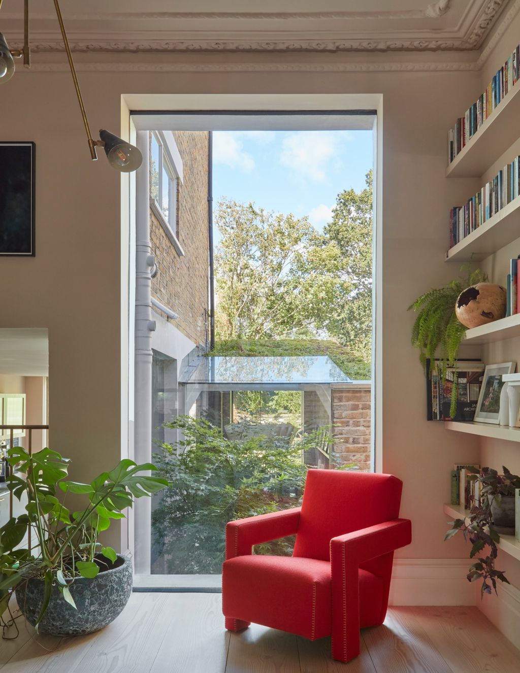 Image may contain Plant Window Chair Furniture Art Painting Windowsill and Bay Window