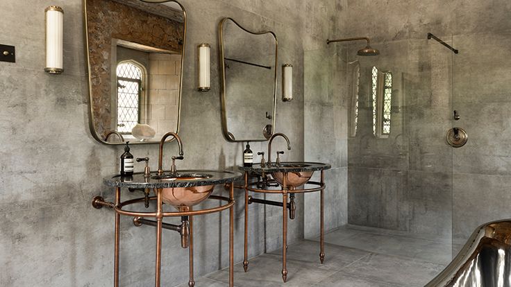 Image may contain: Sink, Sink Faucet, Floor, and Lamp