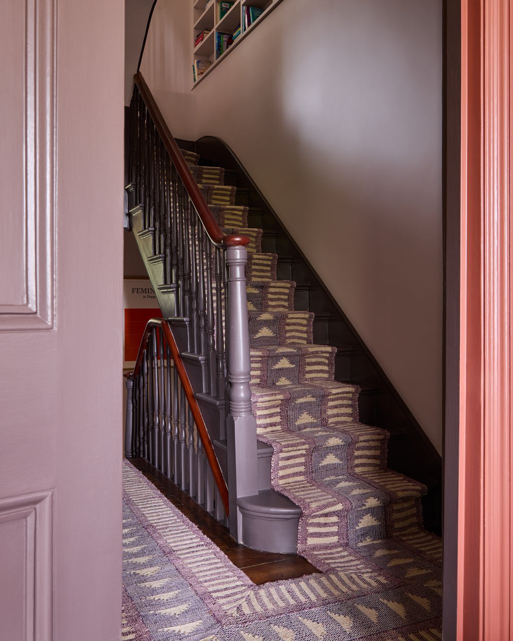 Image may contain Architecture Building House Housing Staircase Foyer Indoors and Interior Design