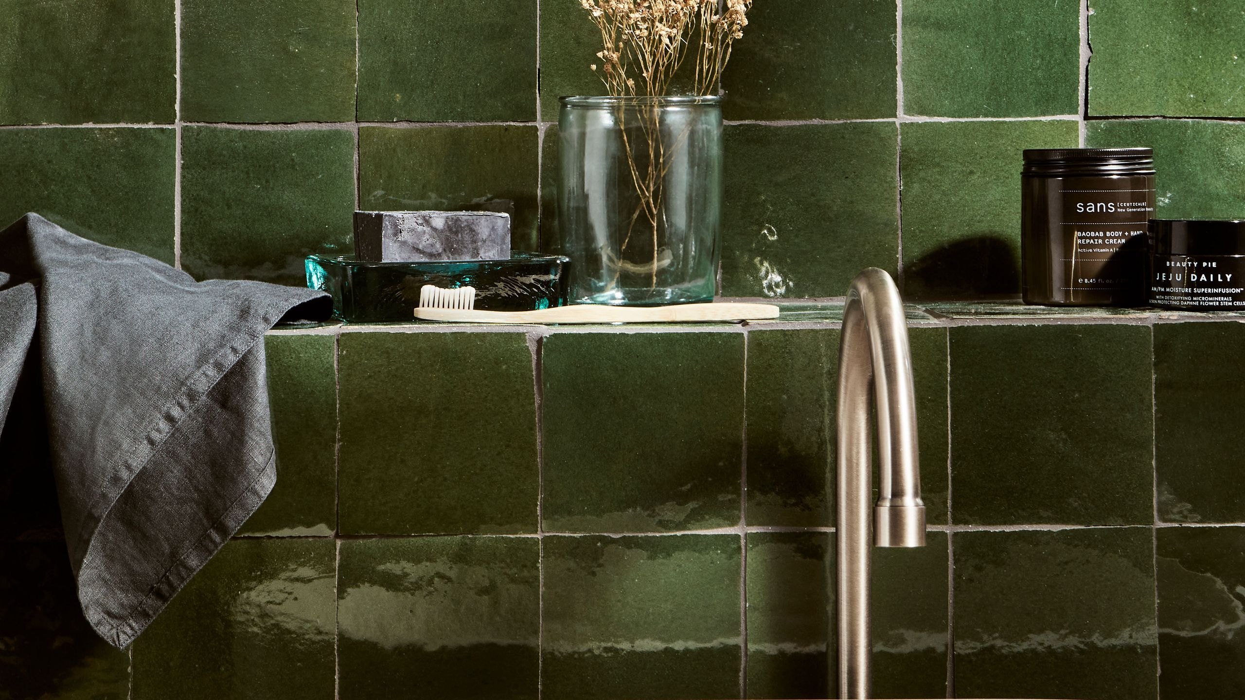 Image may contain: Plant, Sink, Sink Faucet, and Cup