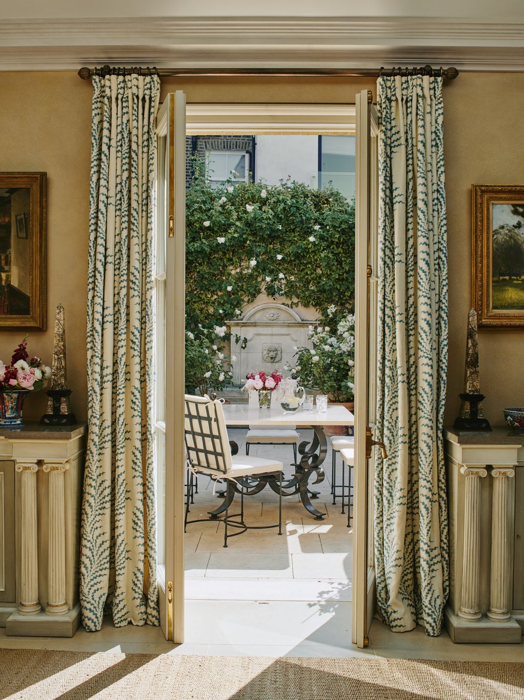 Image may contain Art Painting Chair Furniture Door Desk Table Window Cup Texture Home Decor and Rug