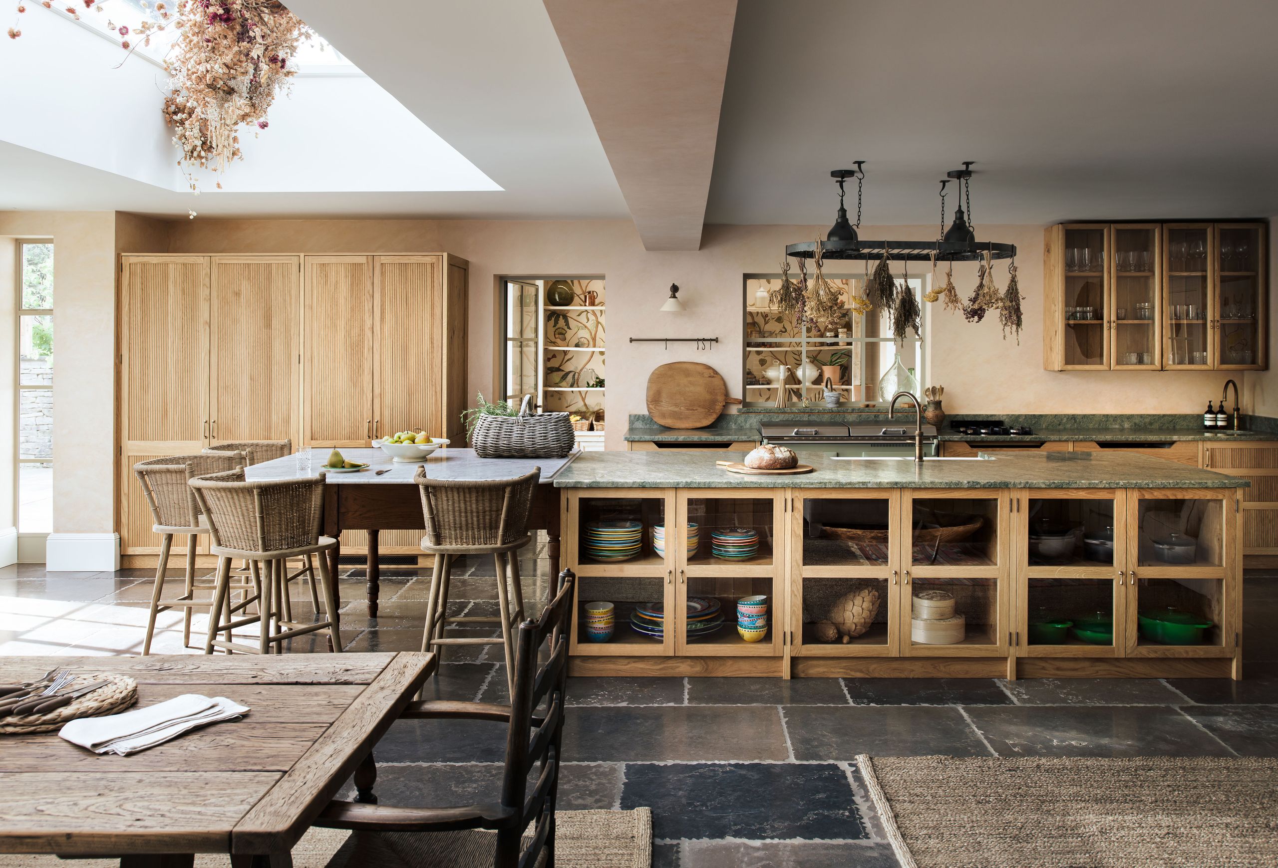 Image may contain: Architecture, Building, Dining Room, Dining Table, Furniture, Indoors, Room, Table, and Interior Design