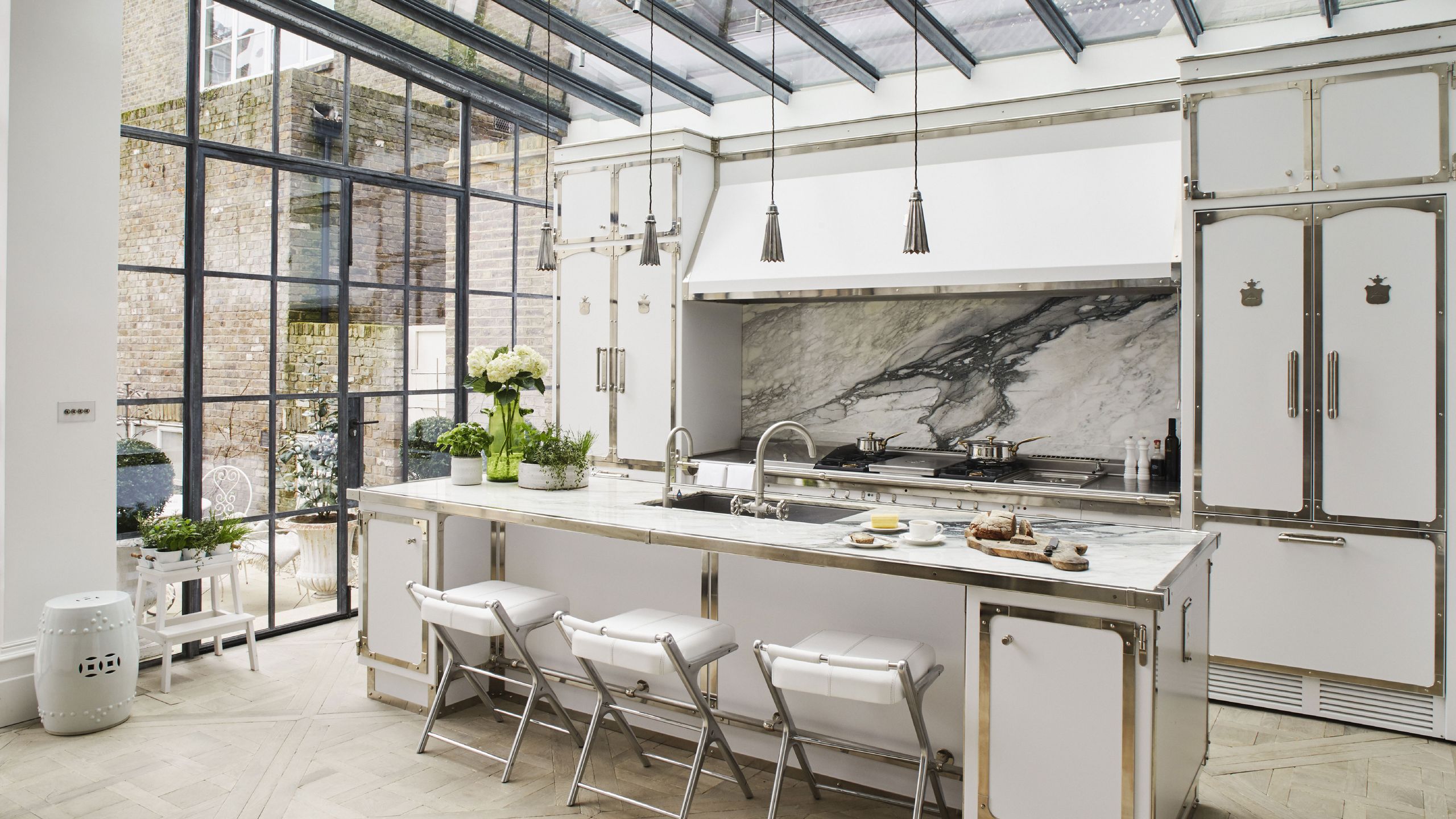 Image may contain: Indoors, Interior Design, Kitchen, Architecture, Building, House, Housing, Loft, Room, and Sink