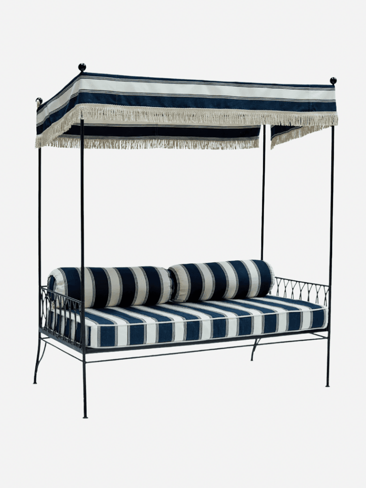 Image may contain: Bed, Furniture, and Canopy