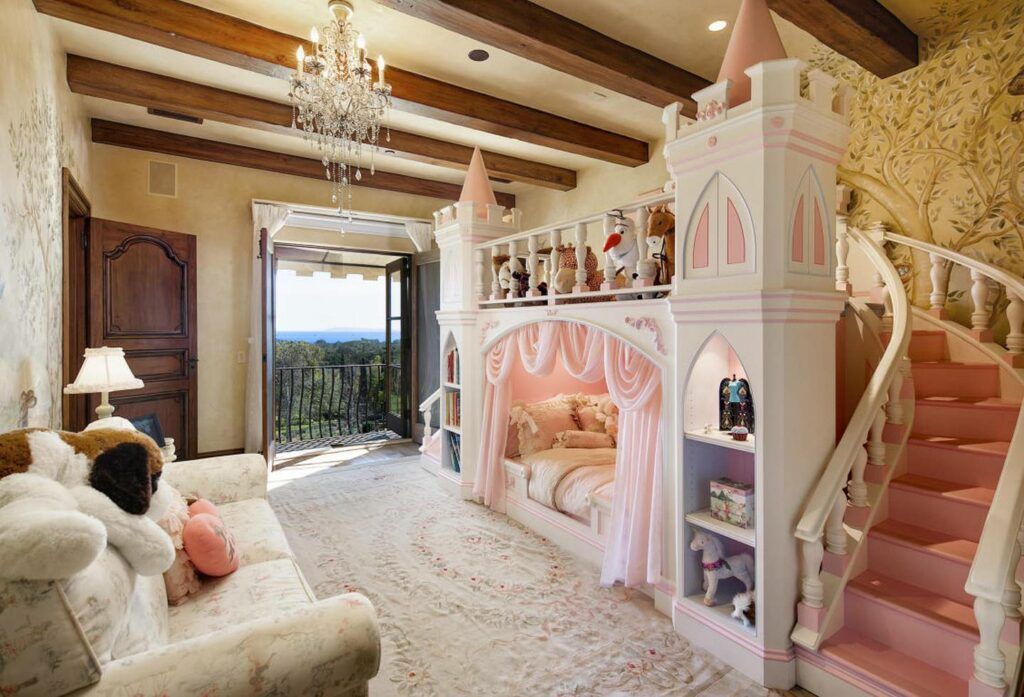 Inside Prince Harry and Meghan Markles Montecito Mansion at Risk From LA Wildfires kids room with fairytail princess...