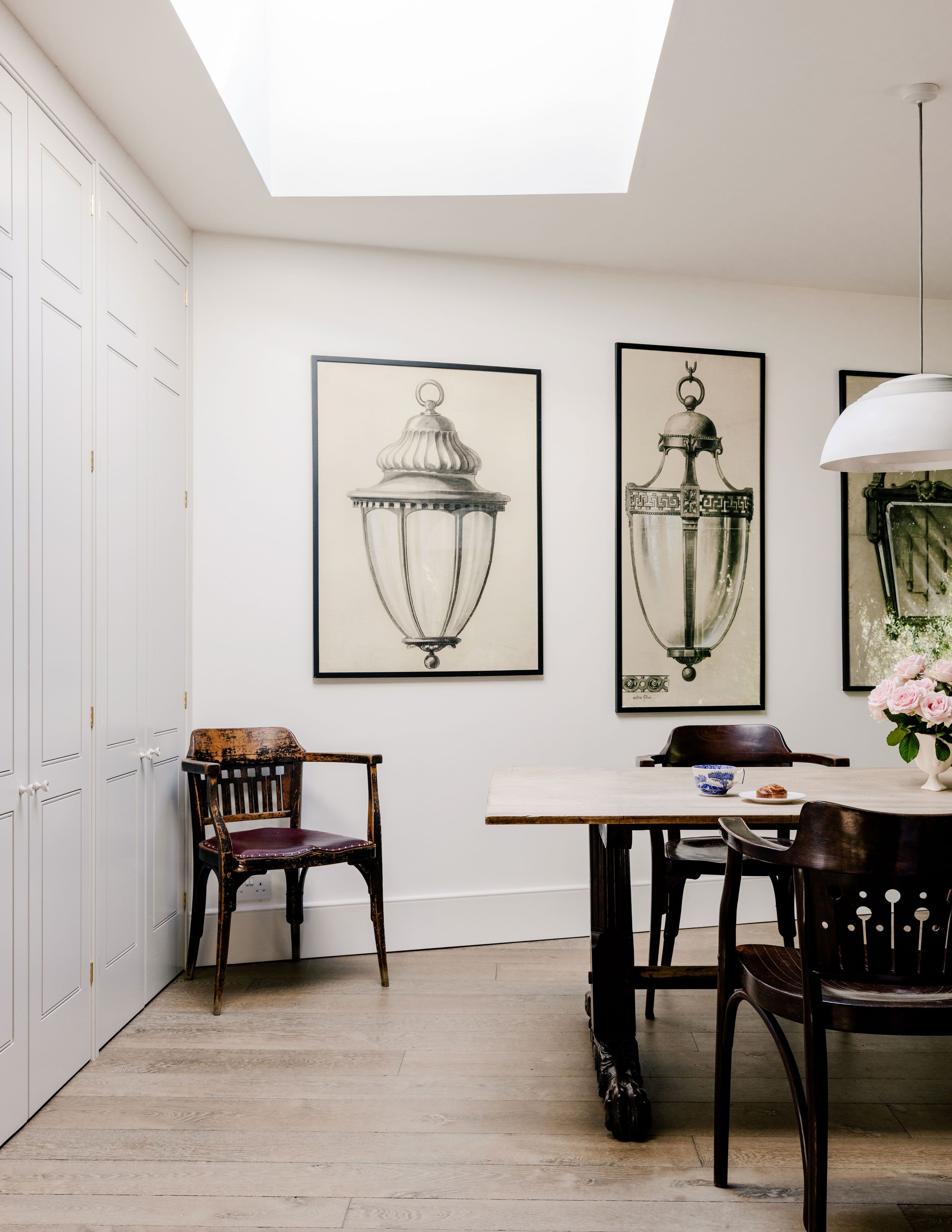 Image may contain: Architecture, Building, Dining Room, Dining Table, Furniture, Indoors, Room, Table, and Interior Design