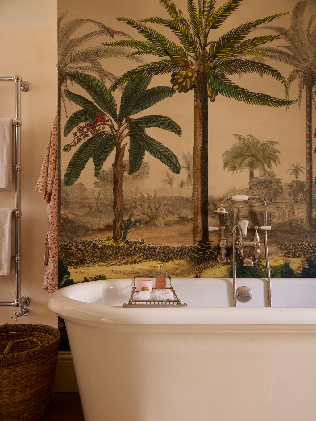 Image may contain Bathing Tub Bathtub Person Plant and Tree