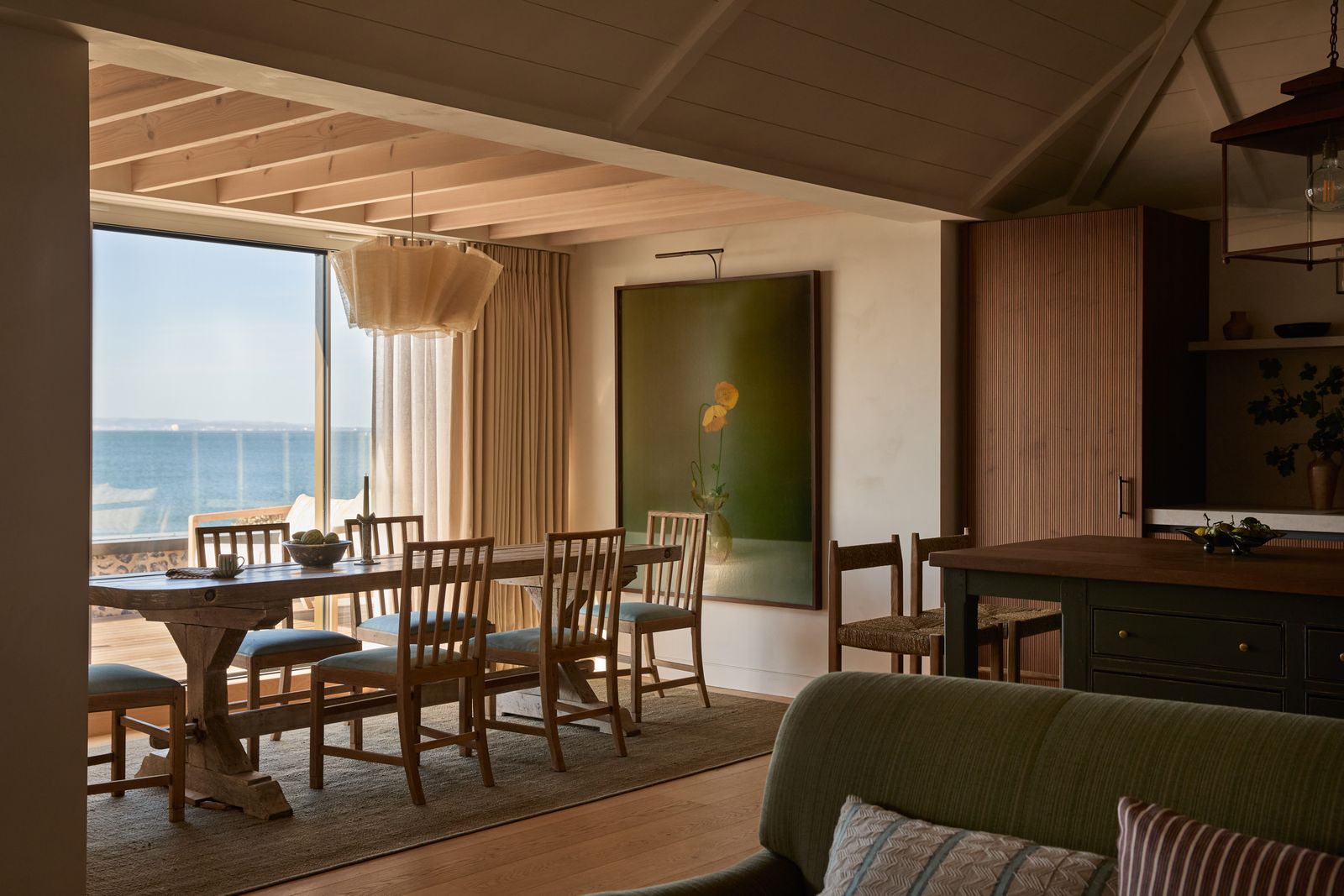 Image may contain Architecture Building Dining Room Dining Table Furniture Indoors Room Table and Interior Design