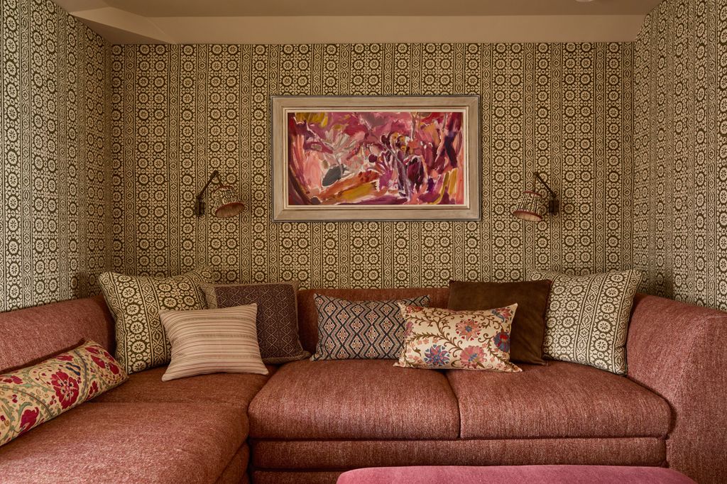 Image may contain Cushion Home Decor Indoors Interior Design Couch Furniture Architecture Building and Living Room