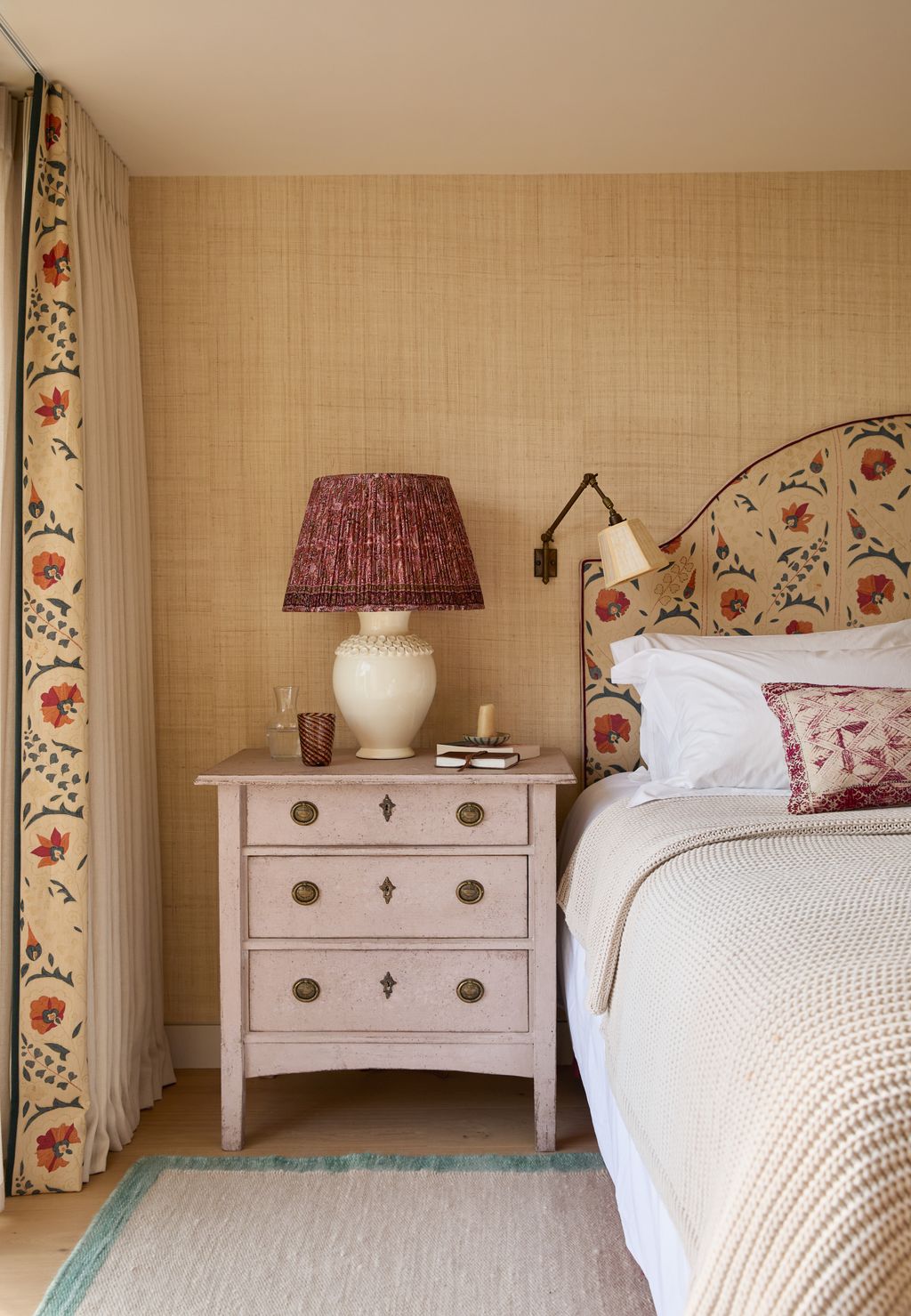 Image may contain Lamp Furniture Home Decor Rug Bed Indoors Interior Design Cup and Candle