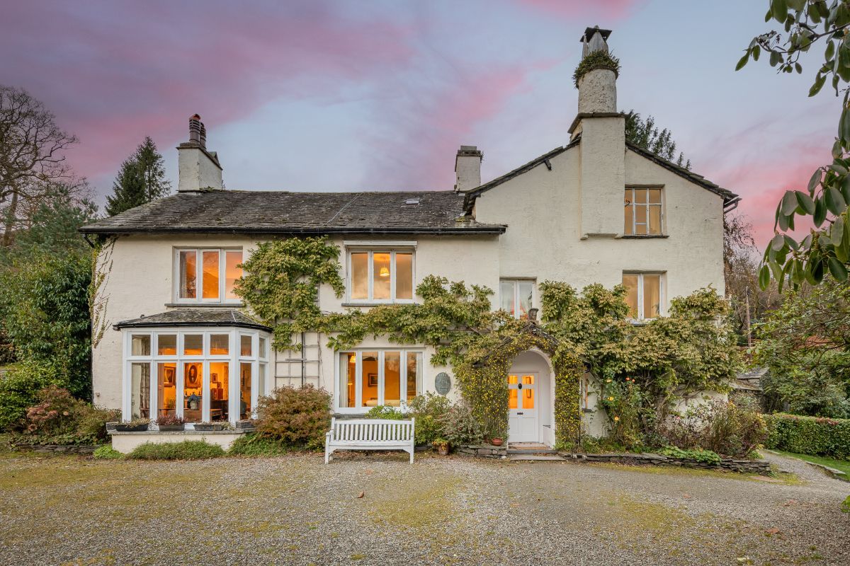 Image may contain Architecture Building Housing Bench Furniture House Cottage and Manor