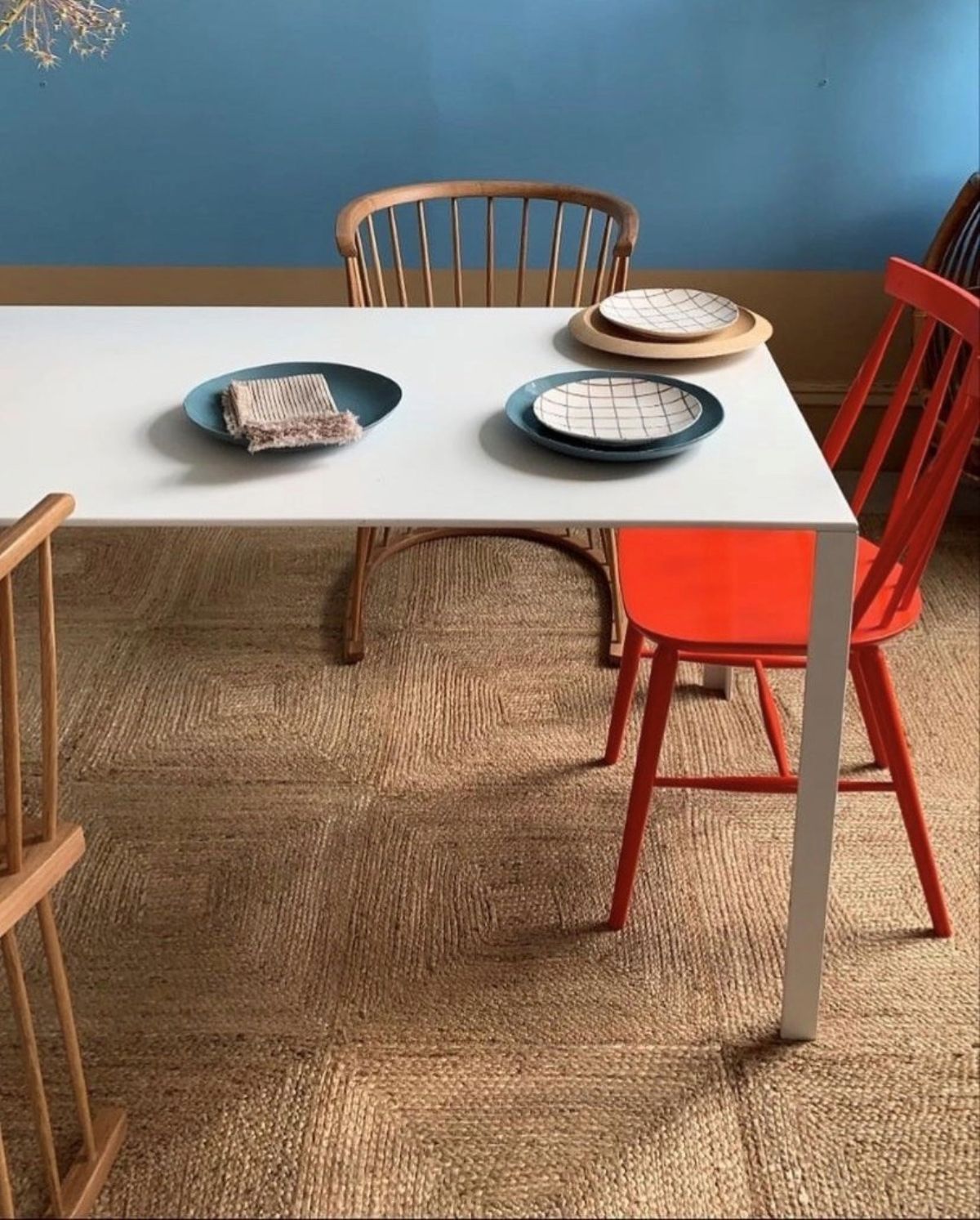 Image may contain: Furniture, Table, Tabletop, and Chair