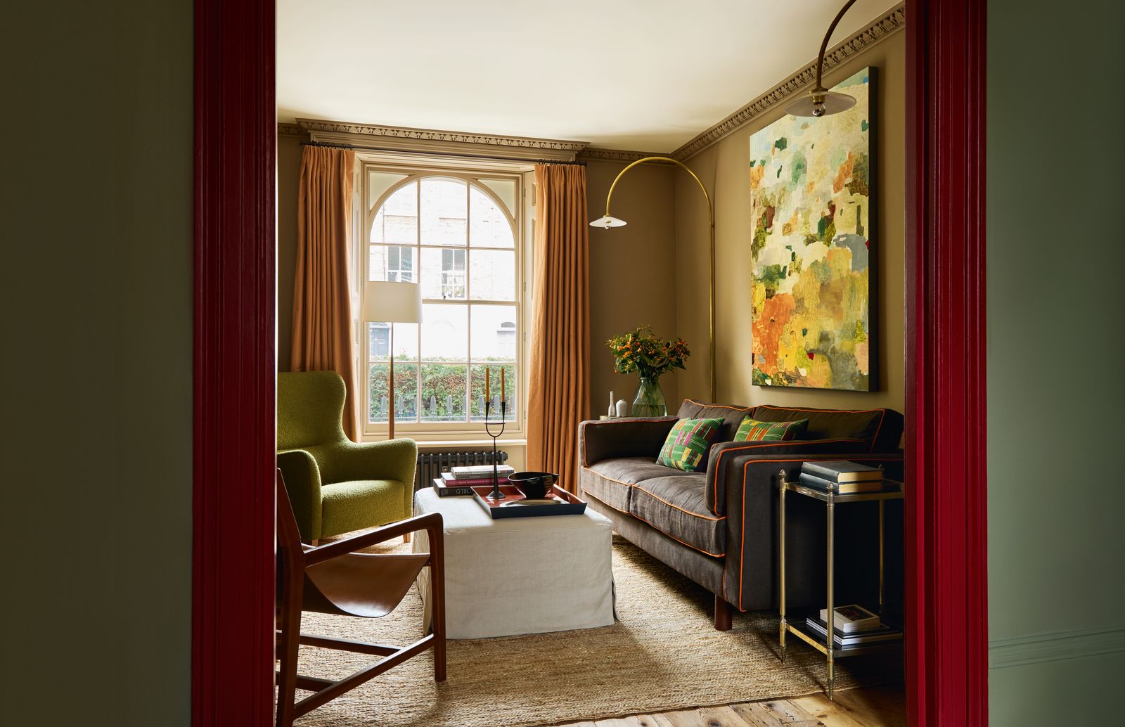 Image may contain Home Decor Couch Furniture Chair Indoors Interior Design Architecture Building and Living Room