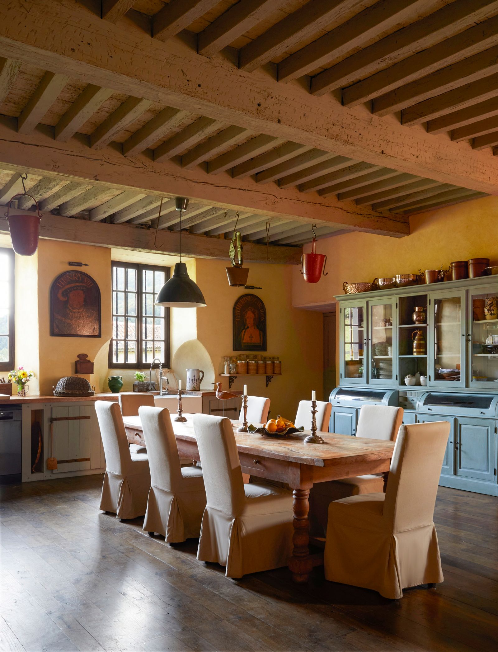 Image may contain Architecture Building Dining Room Dining Table Furniture Indoors Room Table and Interior Design