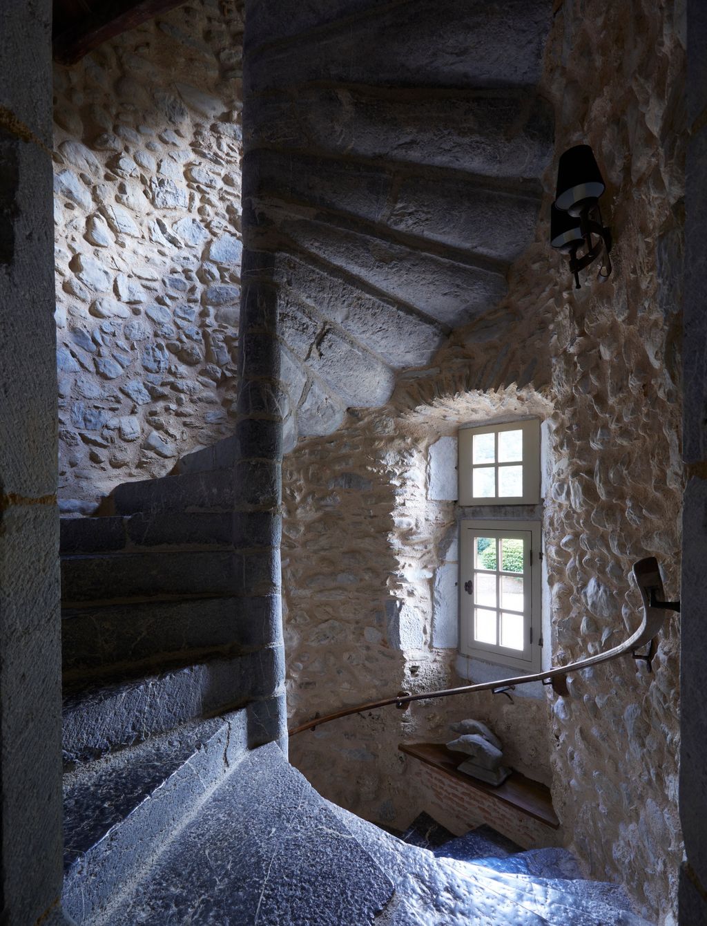 Image may contain Architecture Building House Housing Staircase Handrail and Dungeon